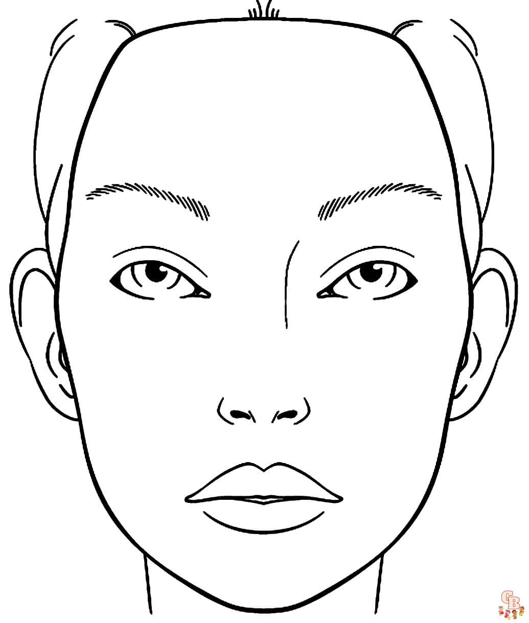 Get Creative With Face Coloring Pages Free Printable Sheets