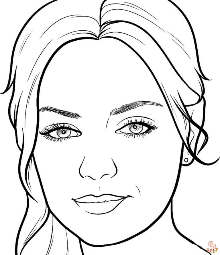 Get Creative with Face Coloring Pages - Free Printable Sheets