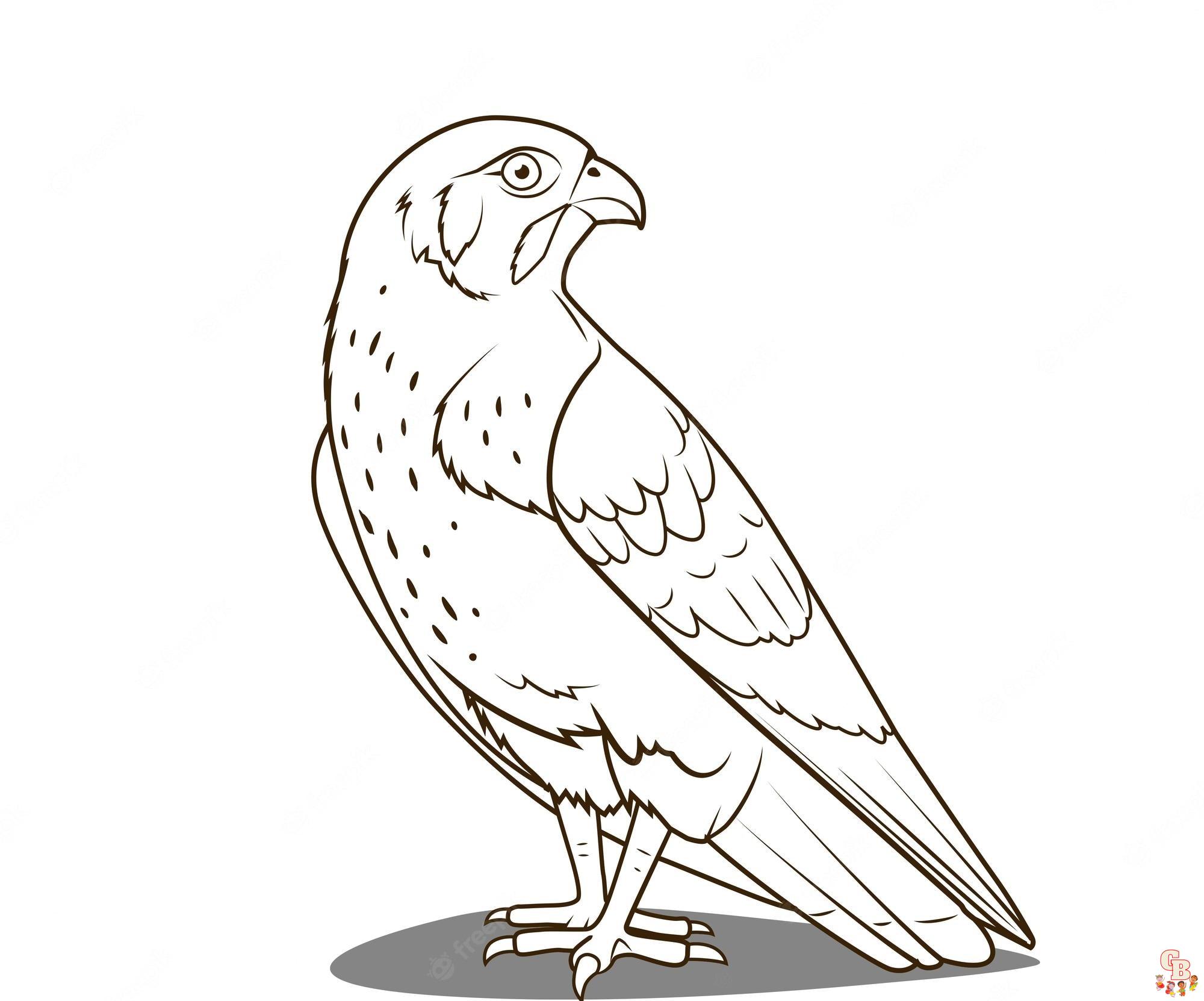 Falcon Coloring Pages 2