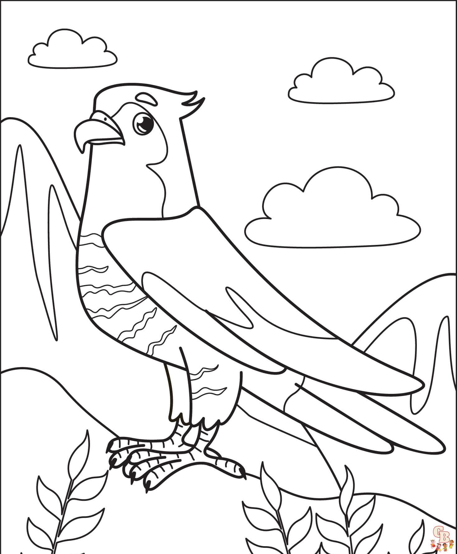Falcon Coloring Pages 3