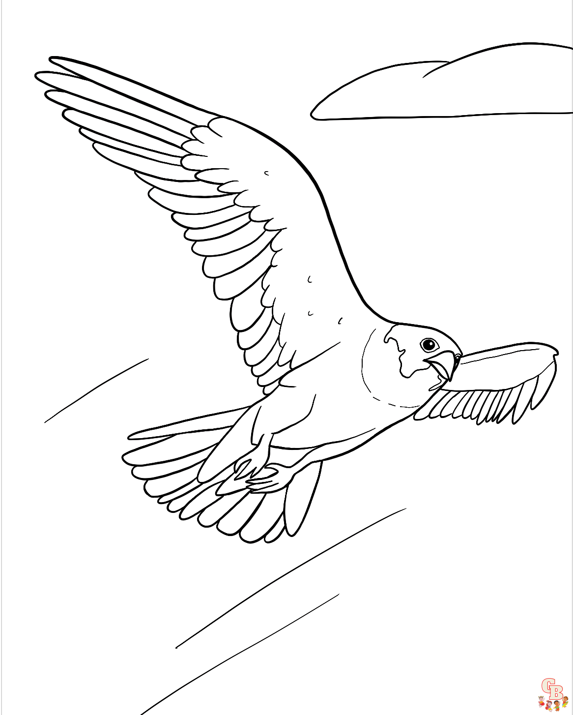 Falcon Coloring Pages 3