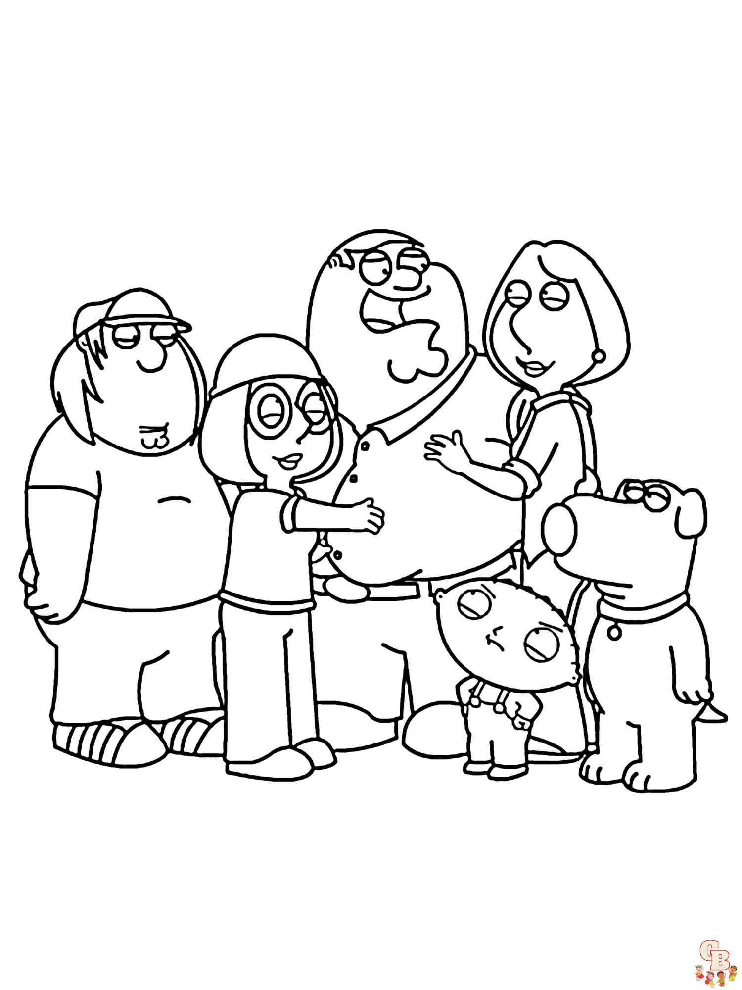Family Guy Coloring Pages 2