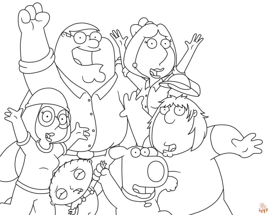 Family Guy Coloring Pages 4