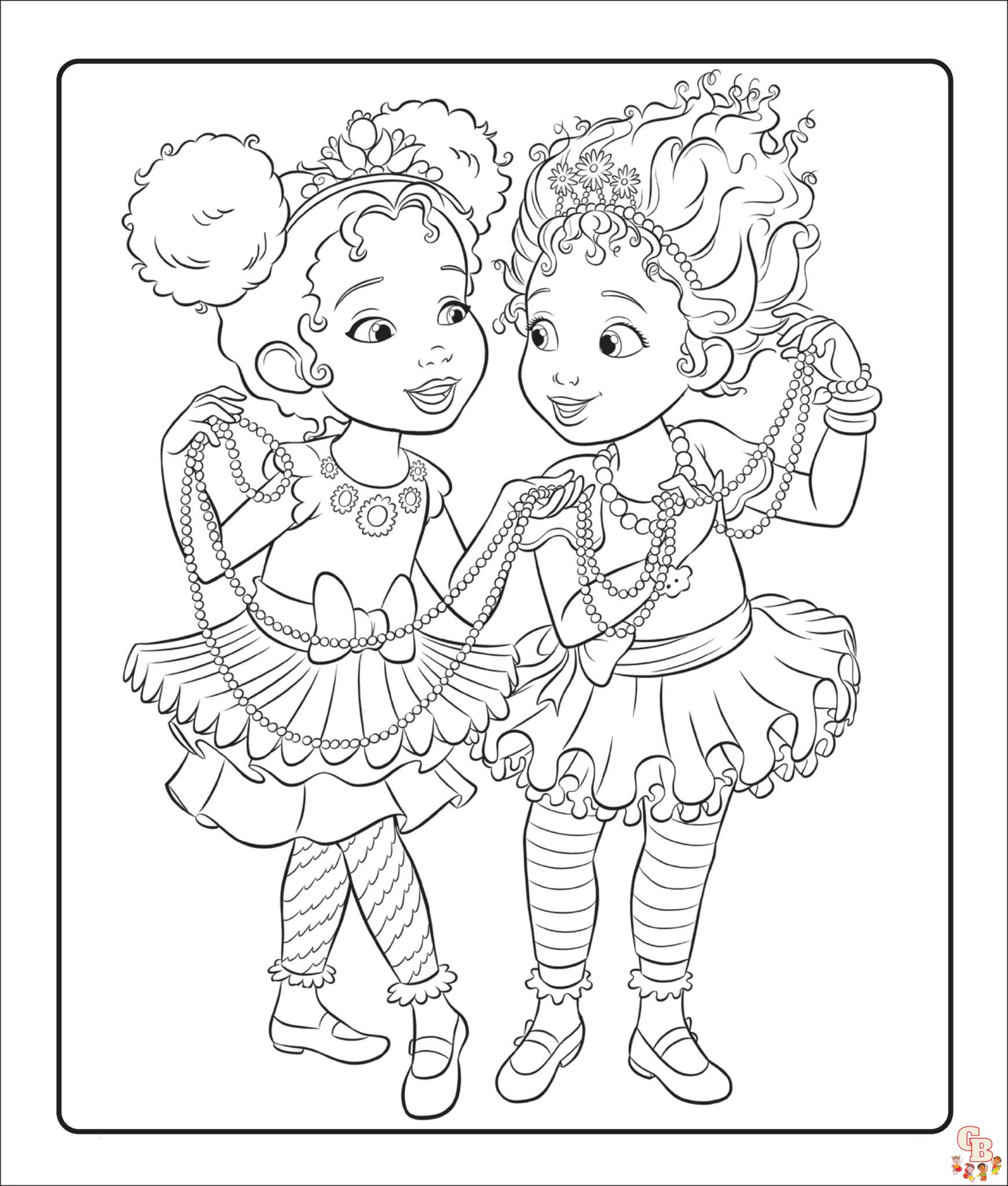 Free Printable Fancy Nancy Coloring Pages for Kids | GBcoloring