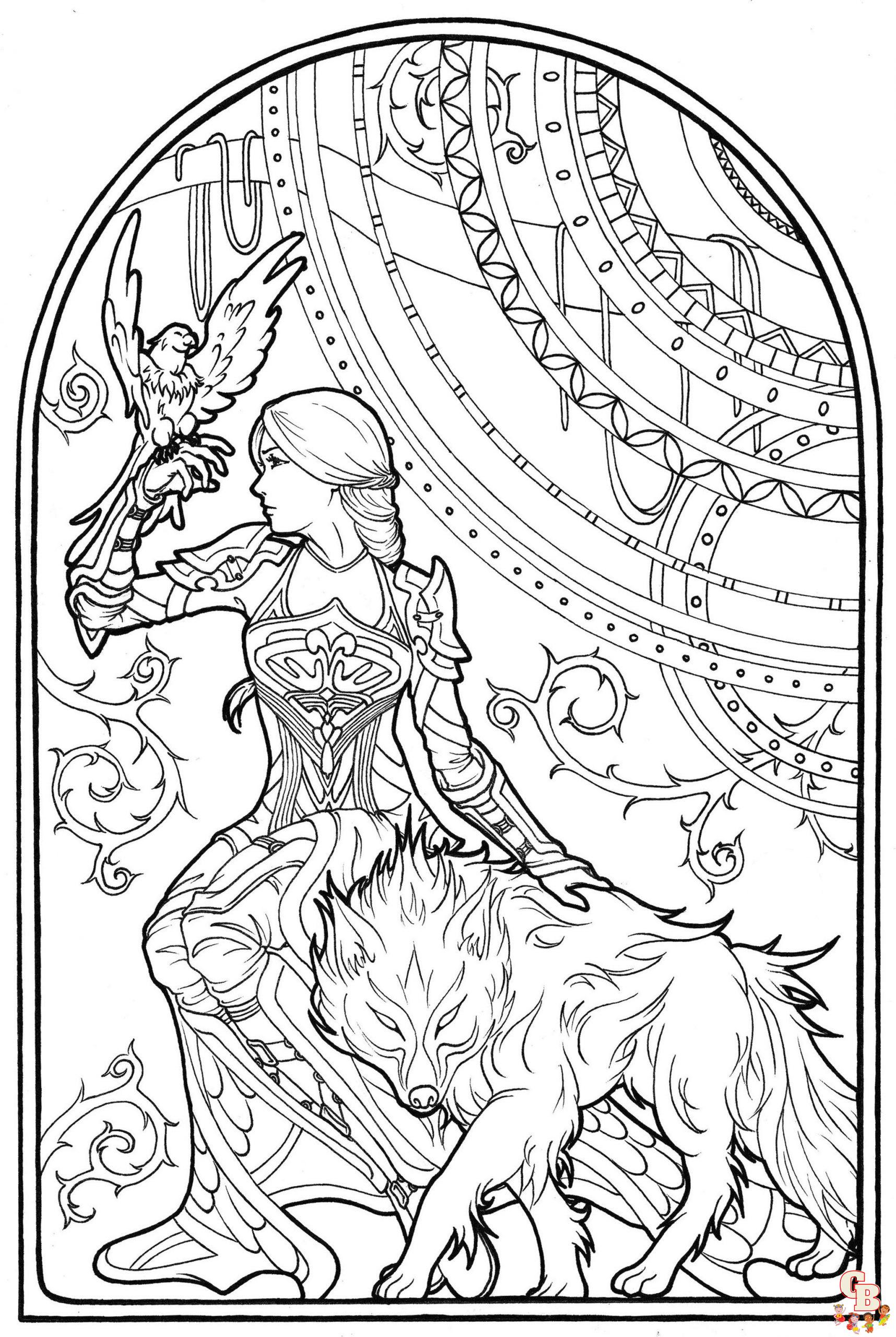 Fantasy Coloring Pages 1