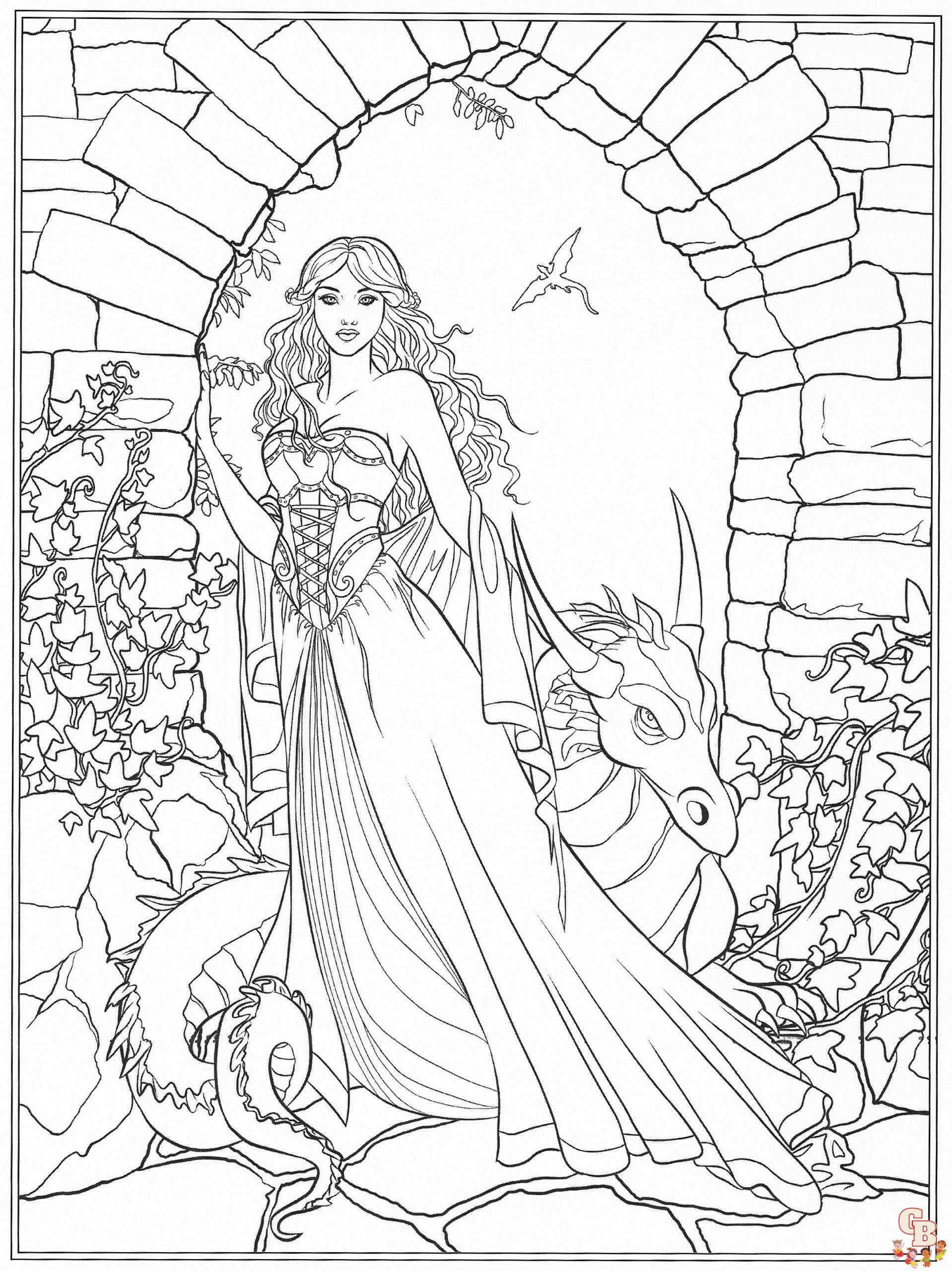 Fantasy Coloring Pages 3
