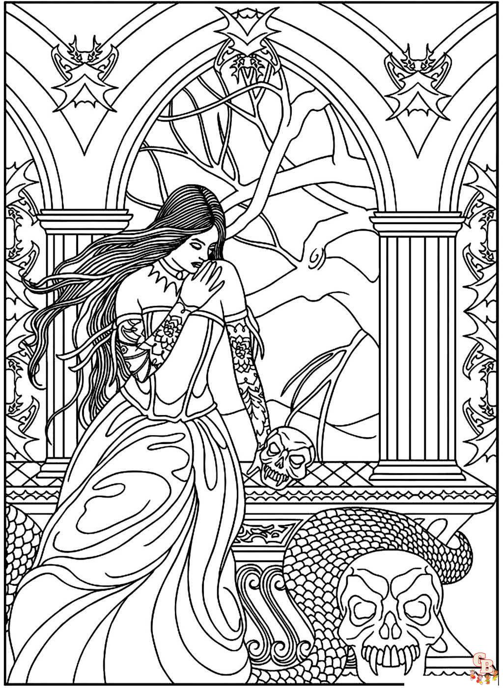 Fantasy Coloring Pages 4