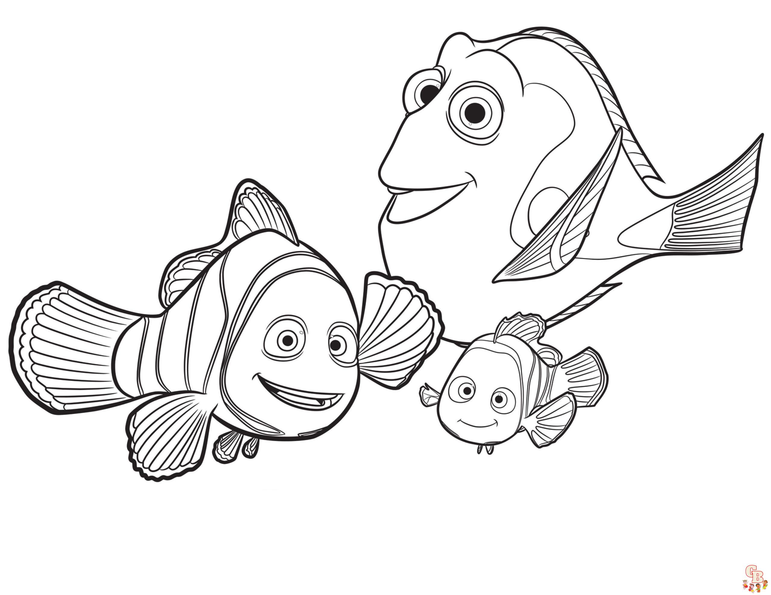 Finding Nemo Coloring Pages 1
