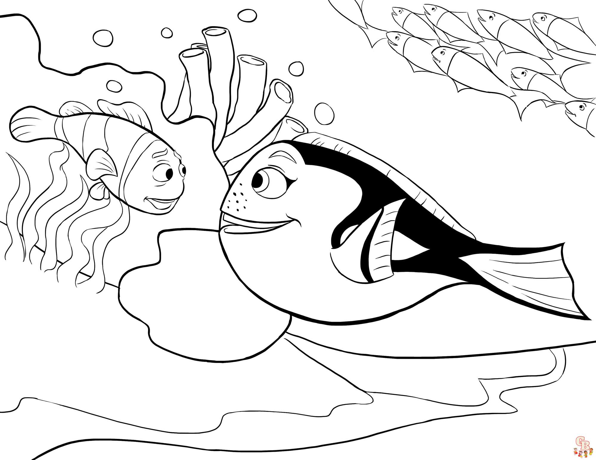 Finding Nemo Coloring Pages 7