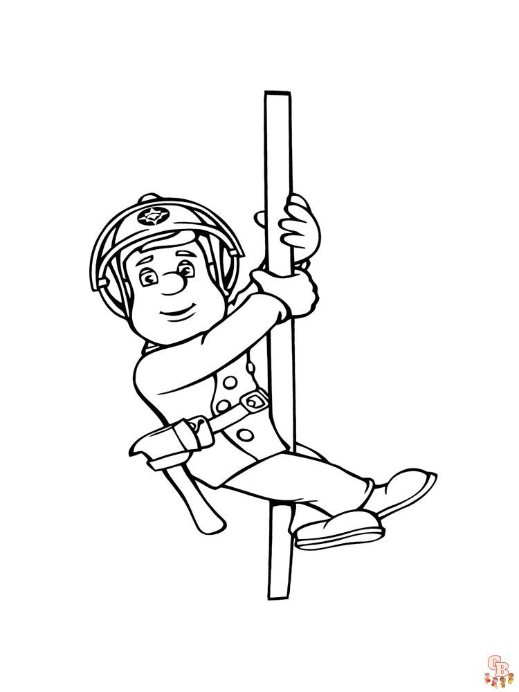 fireman sam penny coloring pages