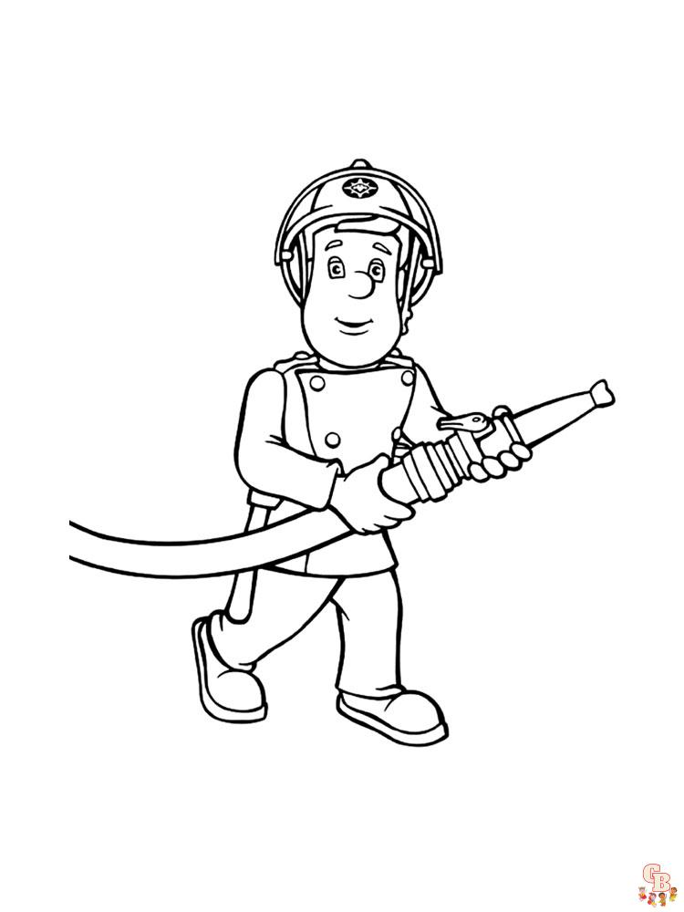 Fireman Sam Coloring Pages 10