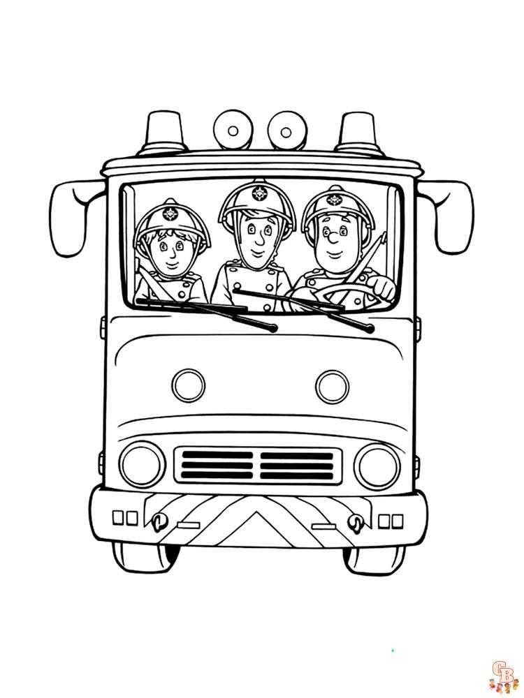 Fireman Sam Coloring Pages 11