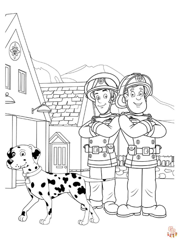 Fireman Sam Coloring Pages 13
