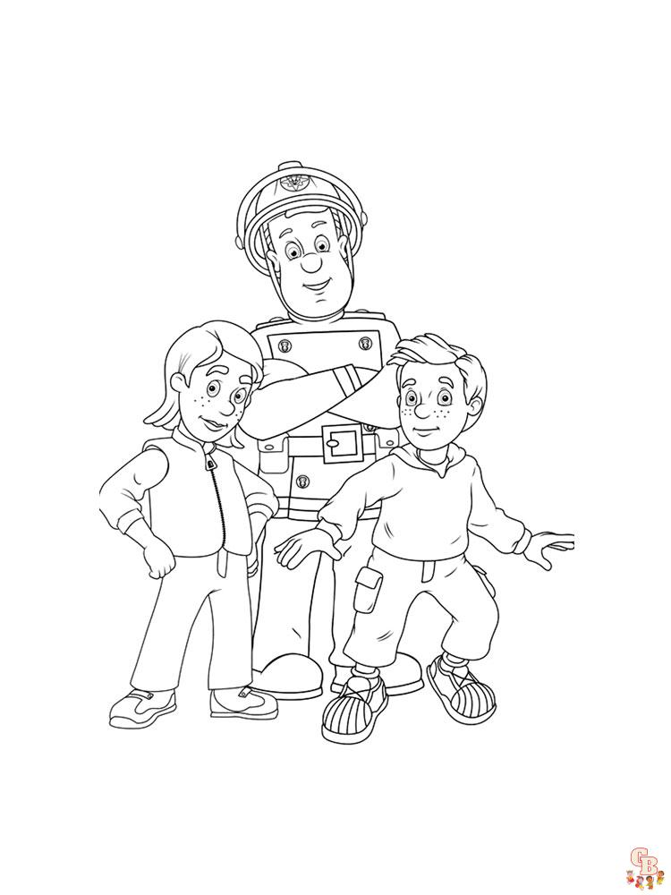 Fireman Sam Coloring Pages 14
