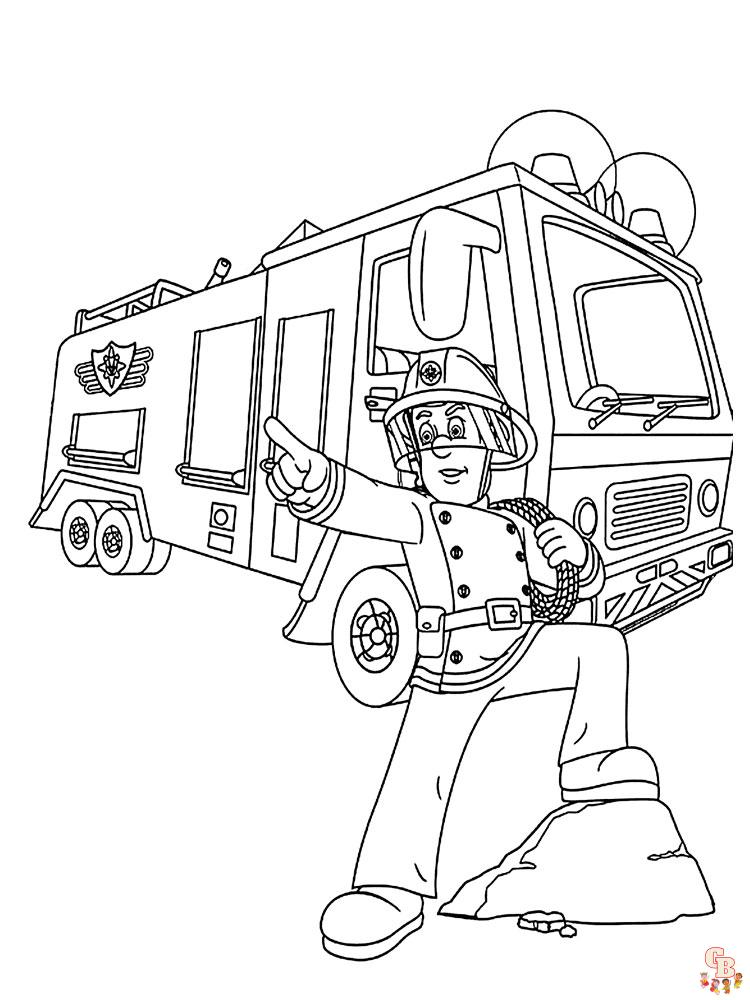 Fireman Sam Coloring Pages 16
