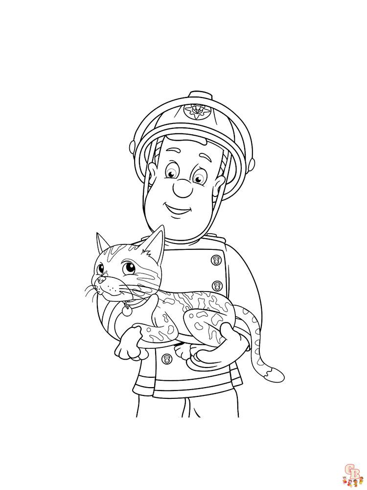 Fireman Sam Coloring Pages 17