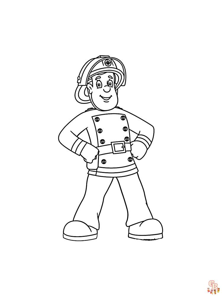 Fireman Sam Coloring Pages 19