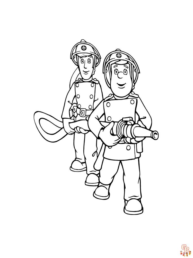 Fireman Sam Coloring Pages 2