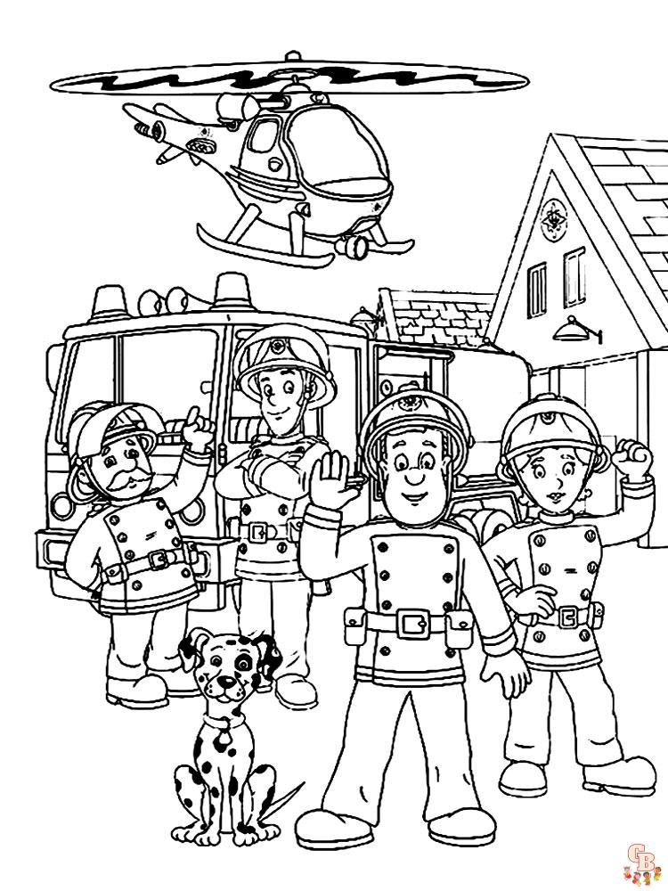 Fireman Sam Coloring Pages 21