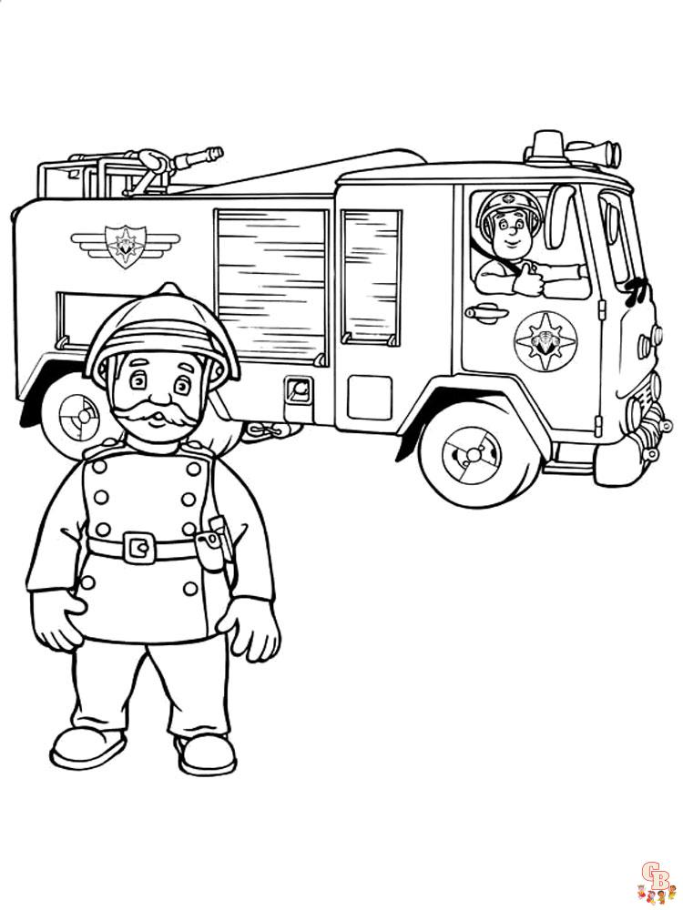 Fireman Sam Coloring Pages 23