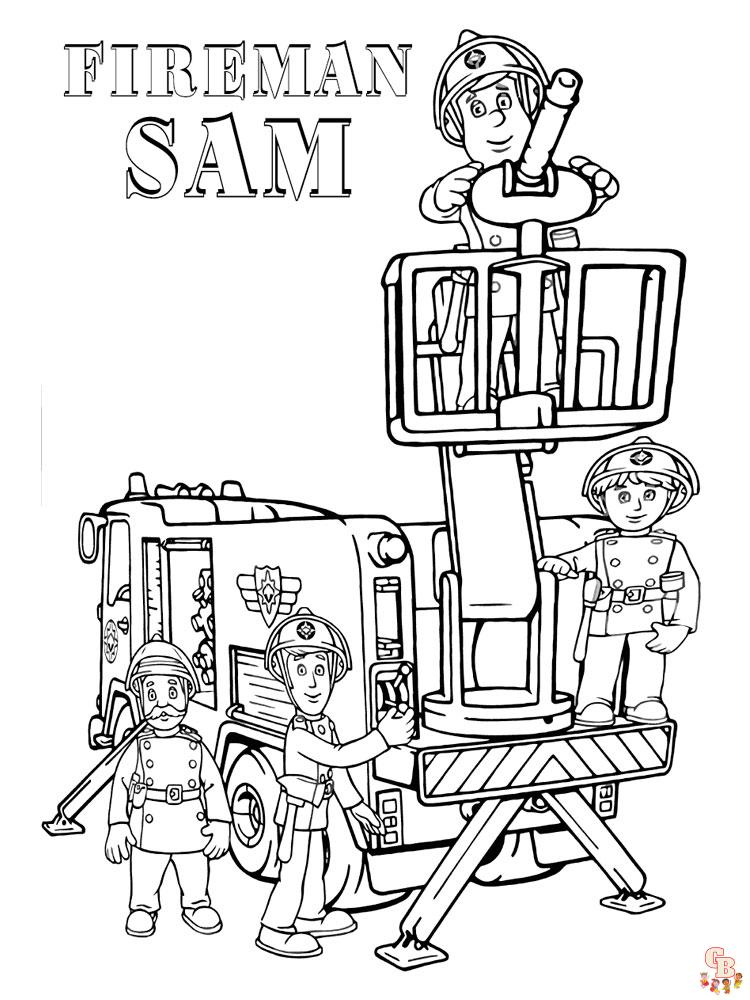 Fireman Sam Coloring Pages 28
