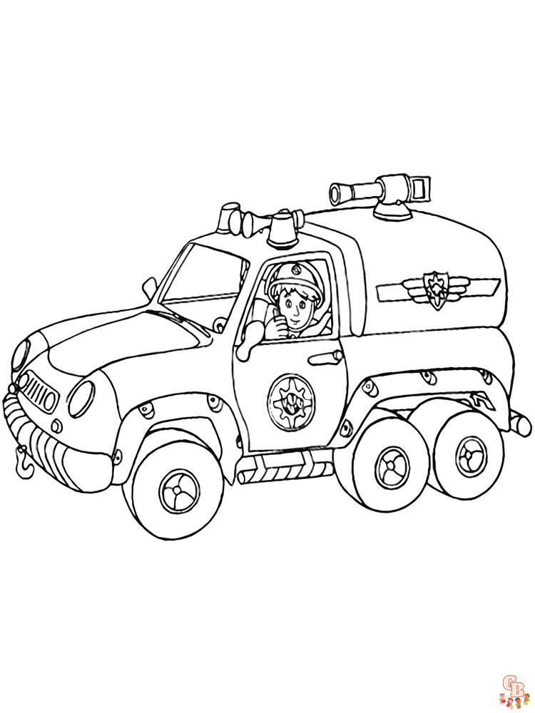 Fireman Sam Coloring Pages 3