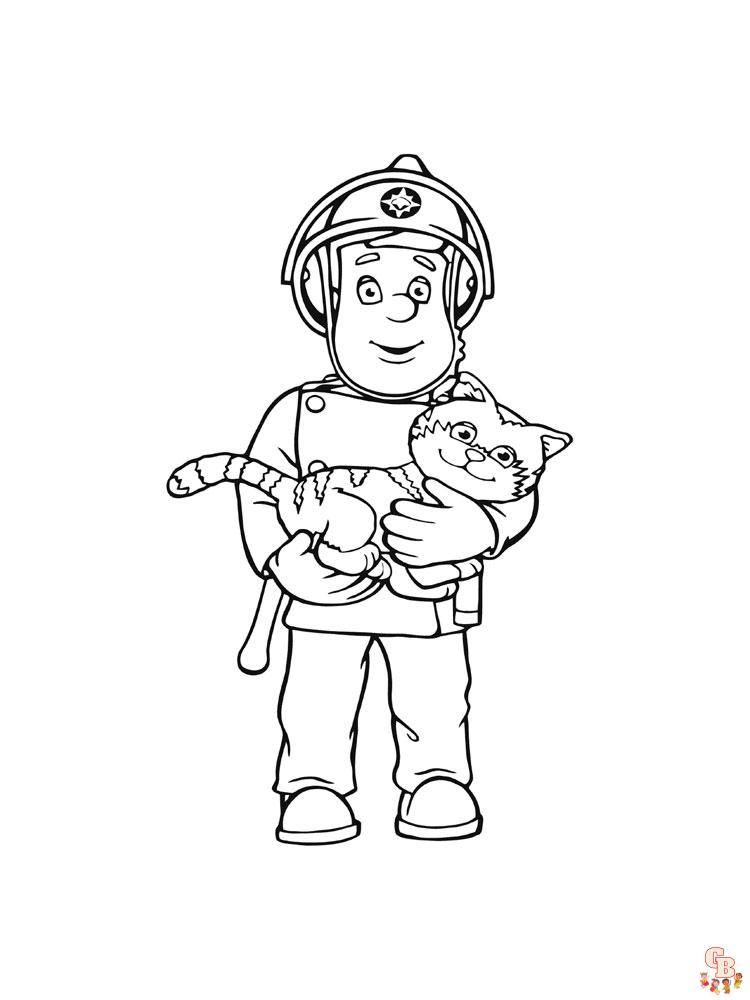 Fireman Sam Coloring Pages 4