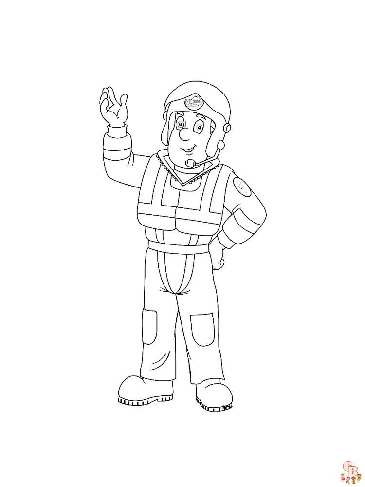 Fireman Sam Coloring Pages 6