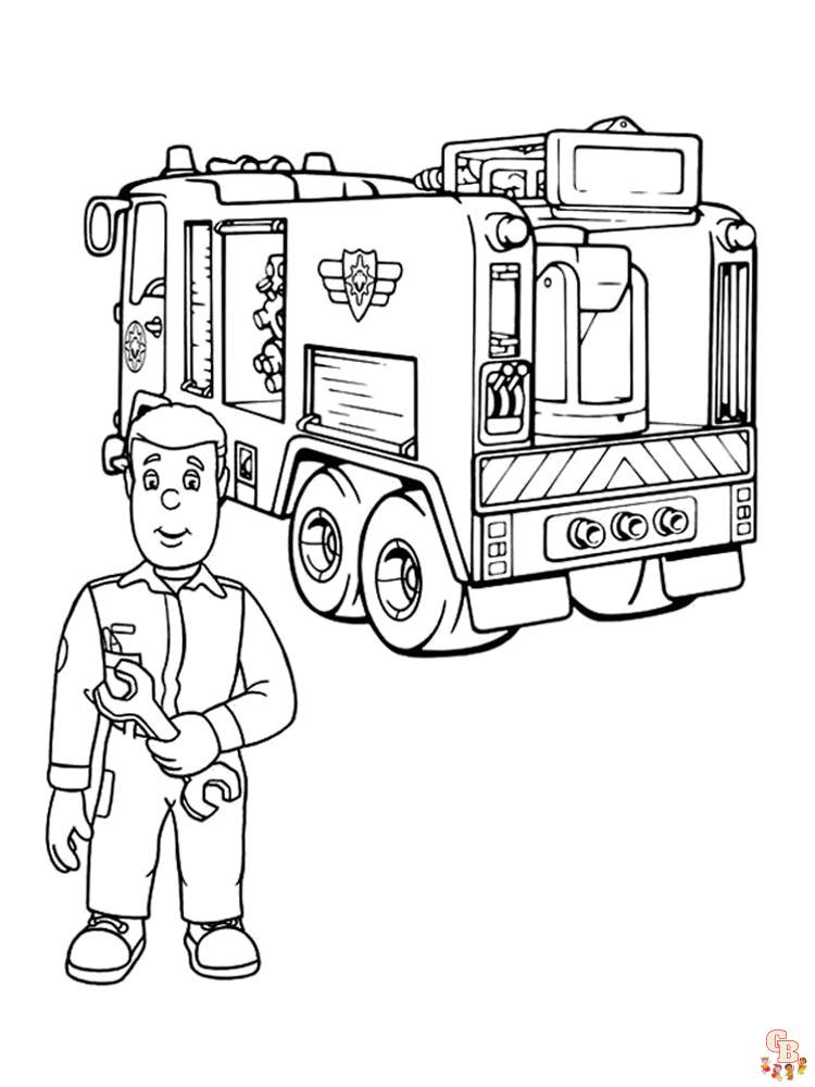 Fireman Sam Coloring Pages 7