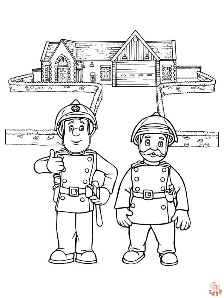 Fireman Sam Coloring Pages 9
