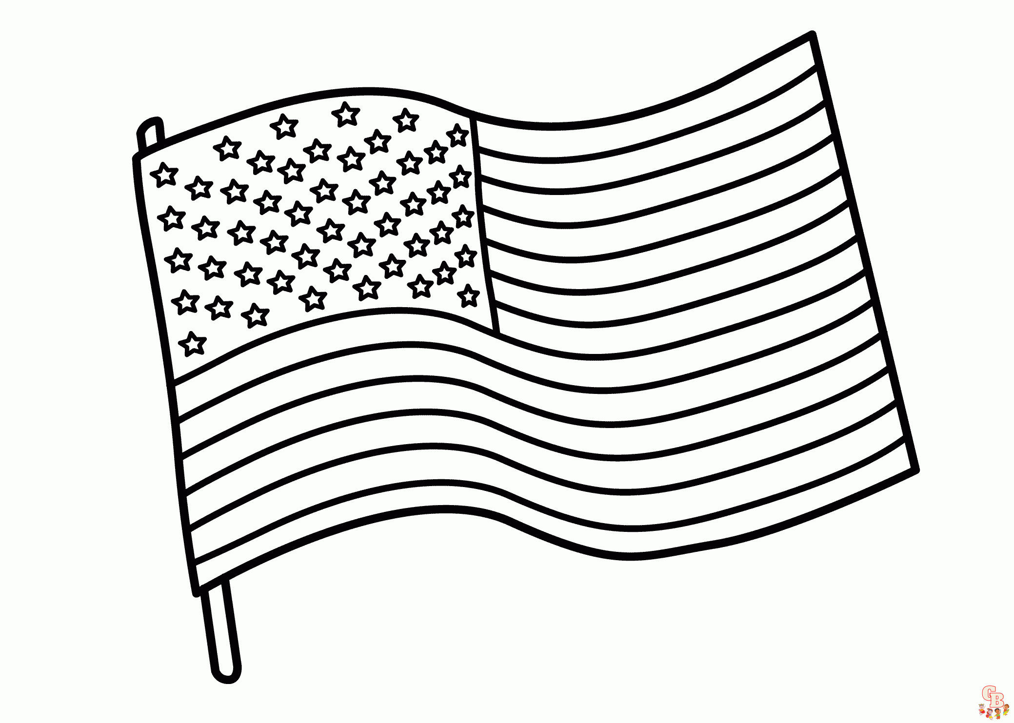 Flag Coloring Pages 1