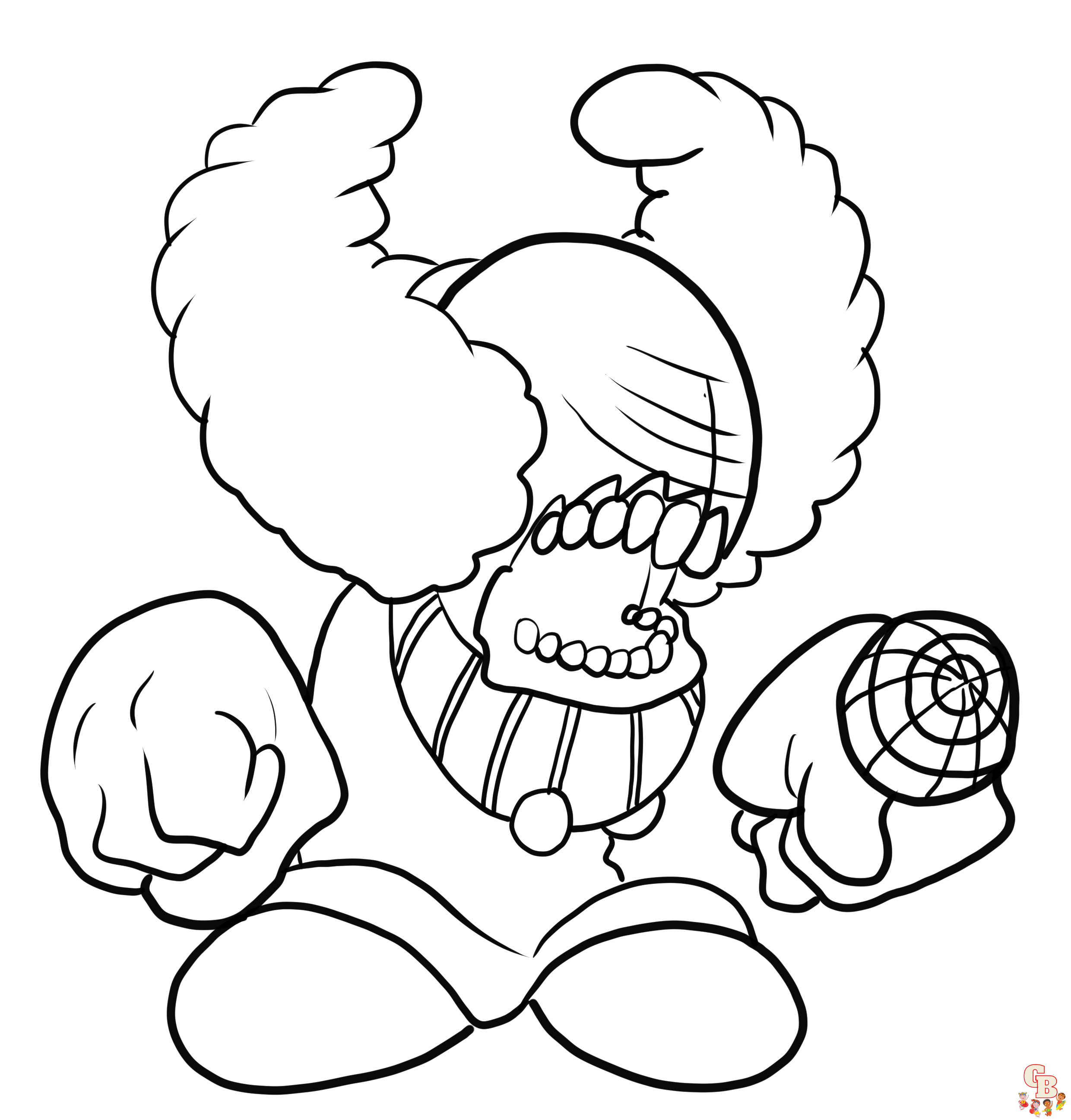 Fnf coloring pages 1