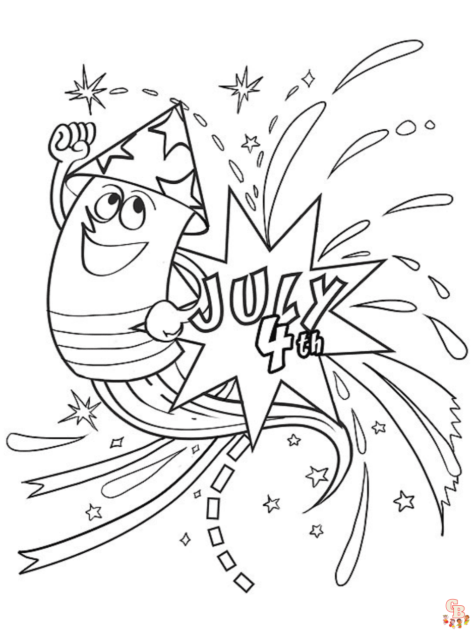 Fourth July Coloring Pages 1