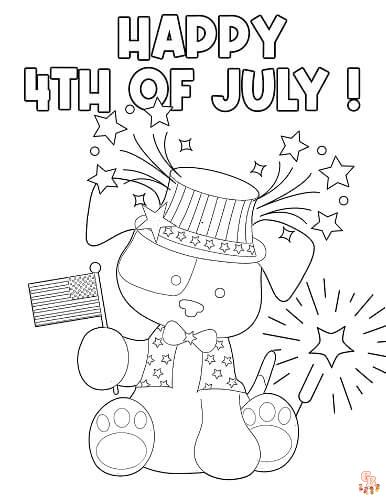 Fourth July Coloring Pages 6