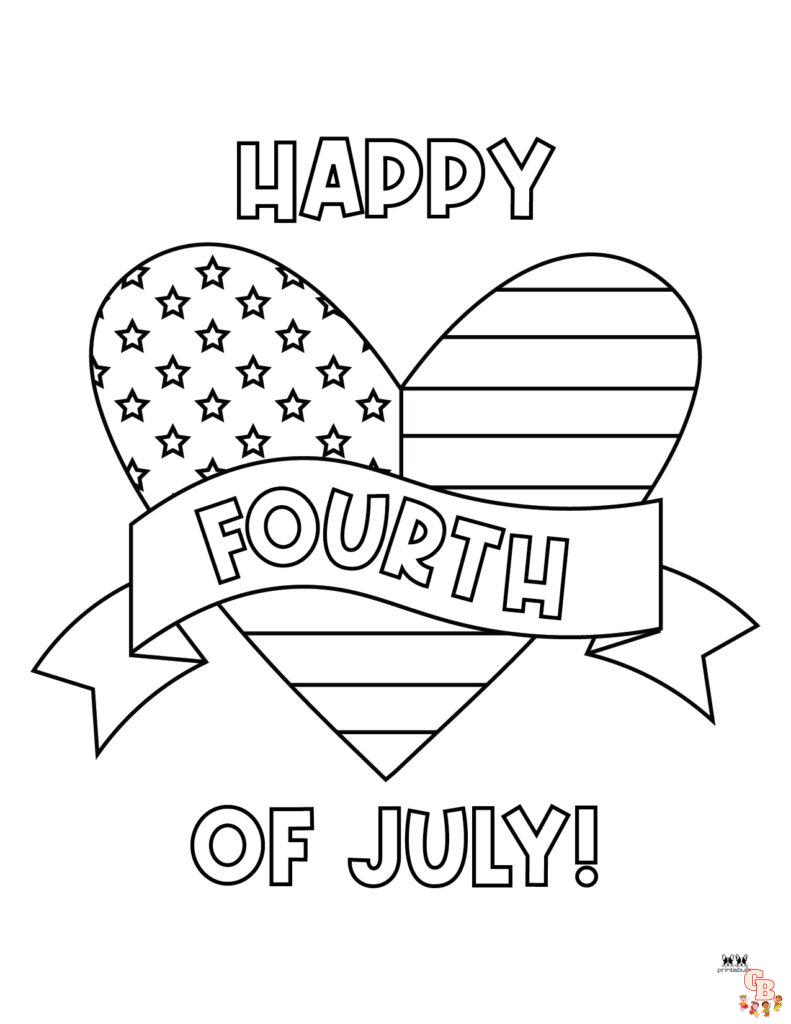 Fourth July Coloring Pages 8
