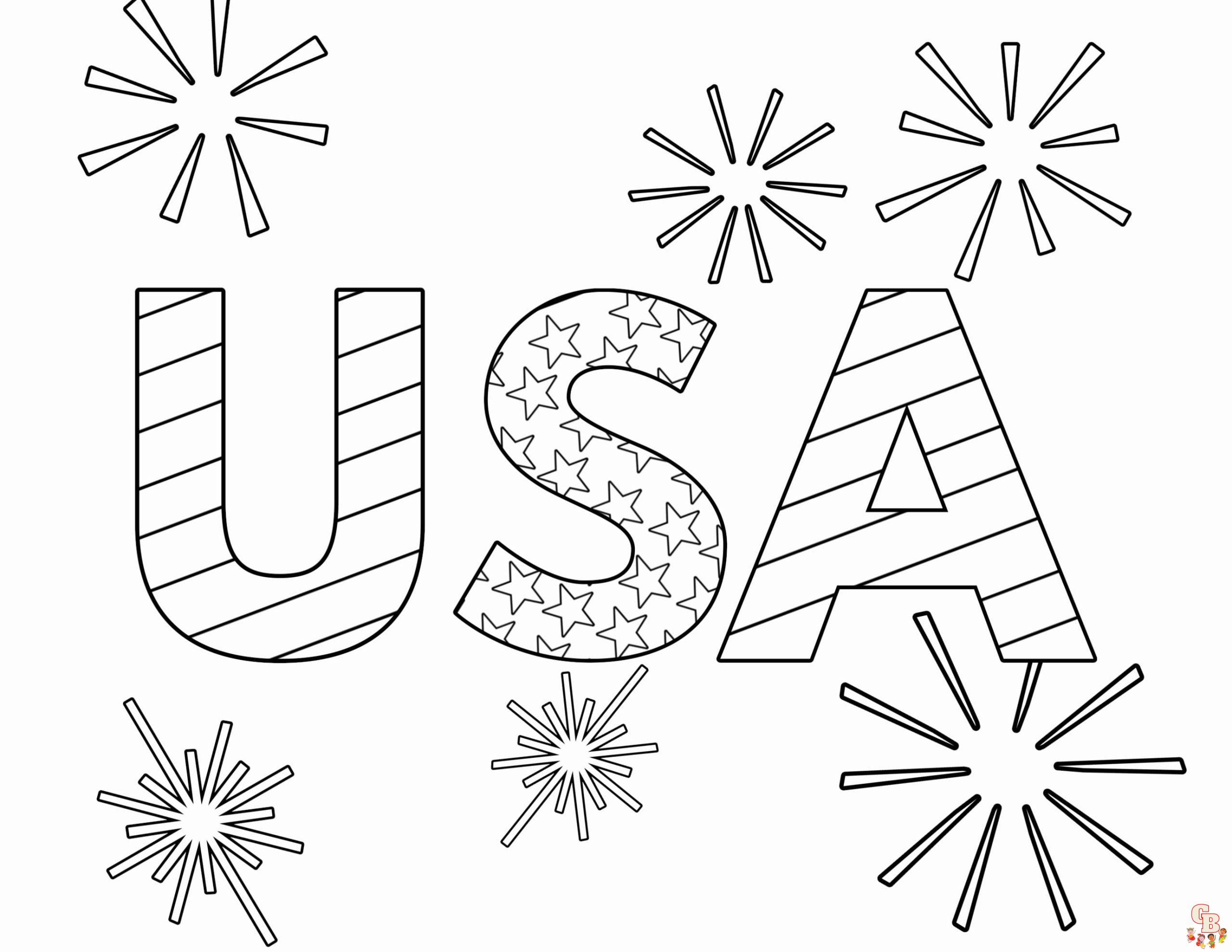 Fourth July Coloring Pages 9