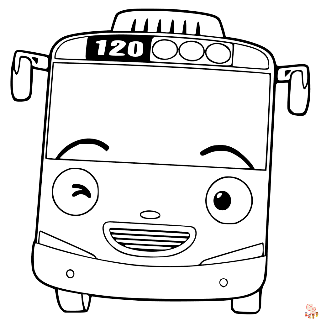 Frank Tayo the Little Bus Coloring Pages
