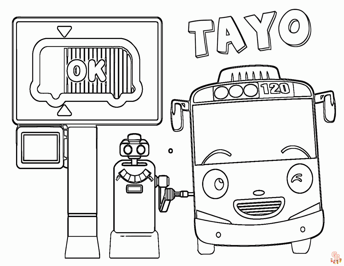 Frank Tayo the Little Bus Coloring Pages