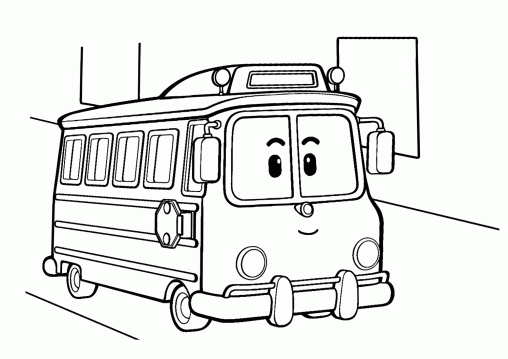 Frank Tayo The Little Bus Coloring Pages: Free Printable Sheets