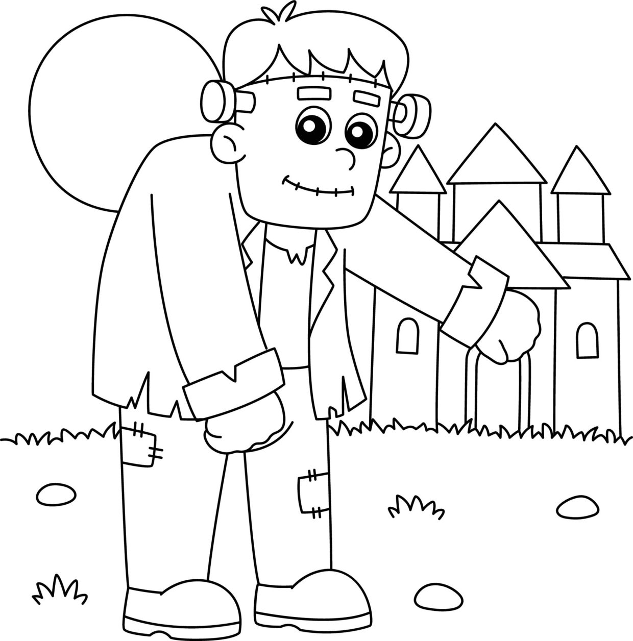 Frankenstein Coloring Pages - Free Printable Sheets for Kids