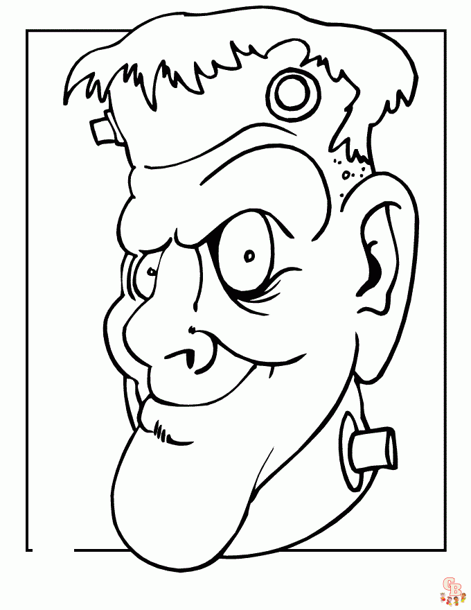 frankenstein coloring pages