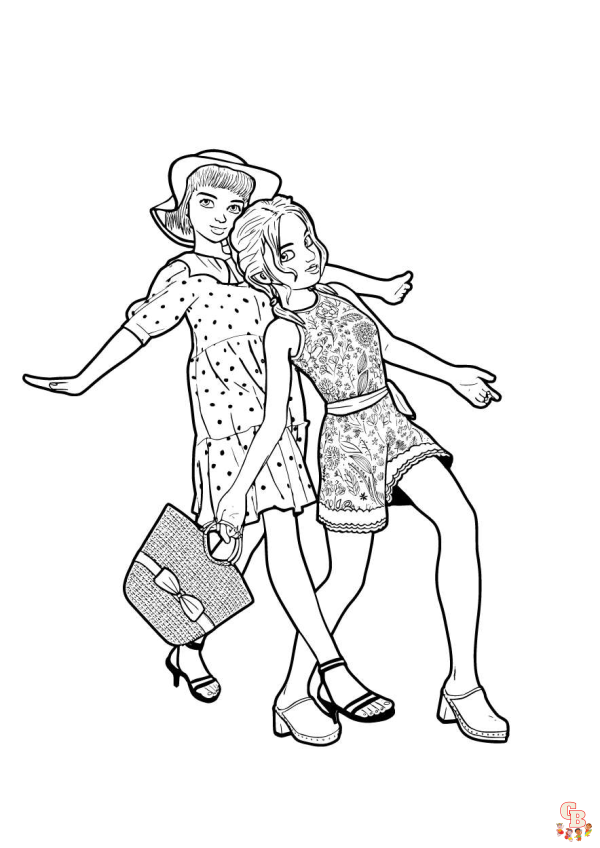 Friends Coloring Pages 1