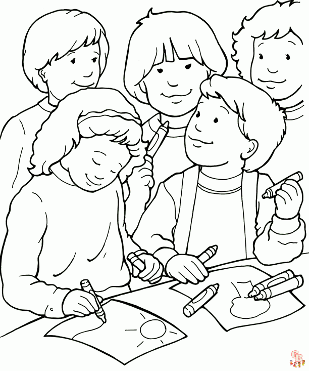 Friends Coloring Pages 2