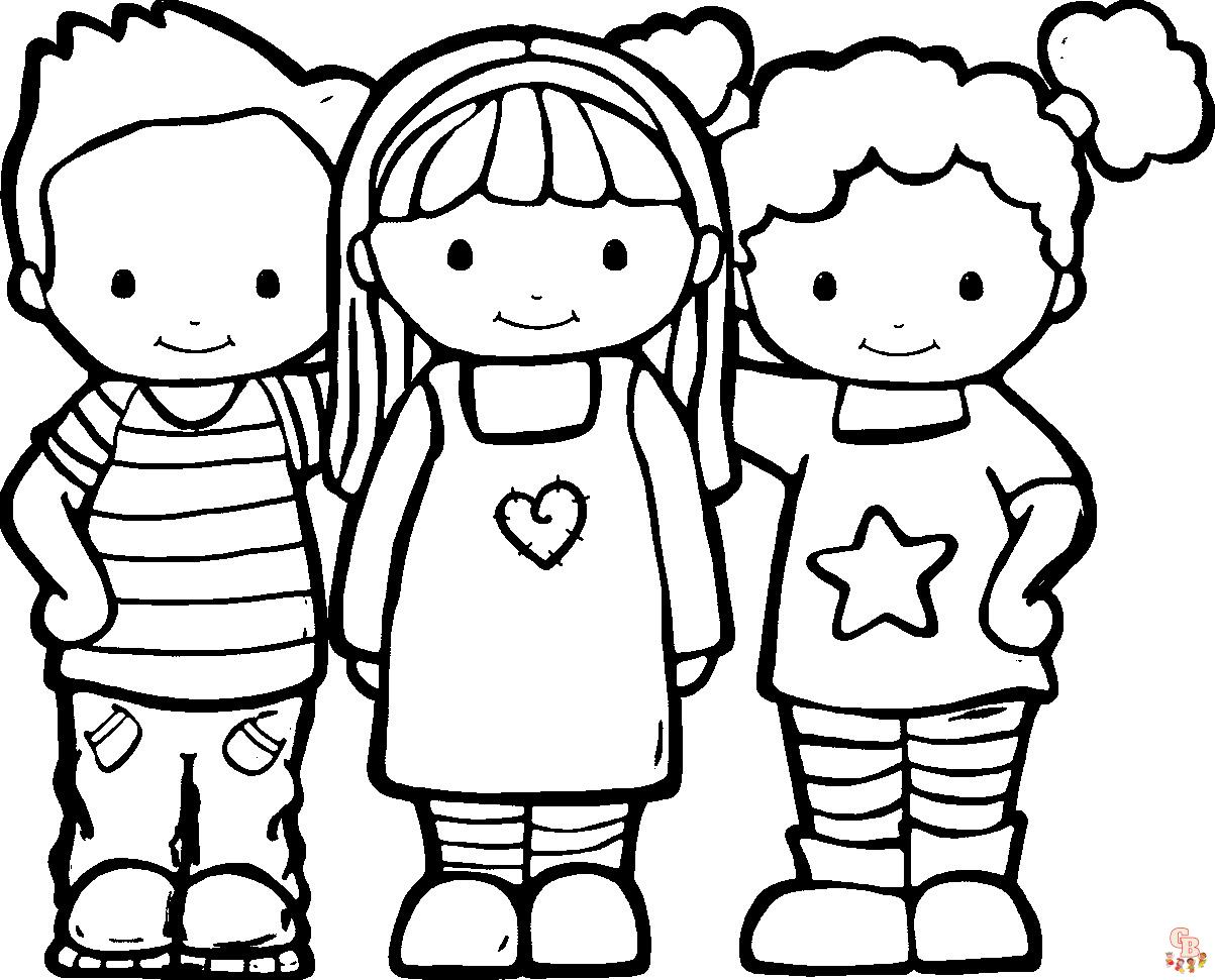 Friendship Coloring Pages