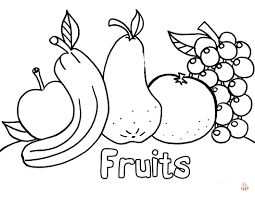 mordaz captura Vacaciones Top 85+ imagen dibujos de frutas y verduras para colorear -  Thptnganamst.edu.vn
