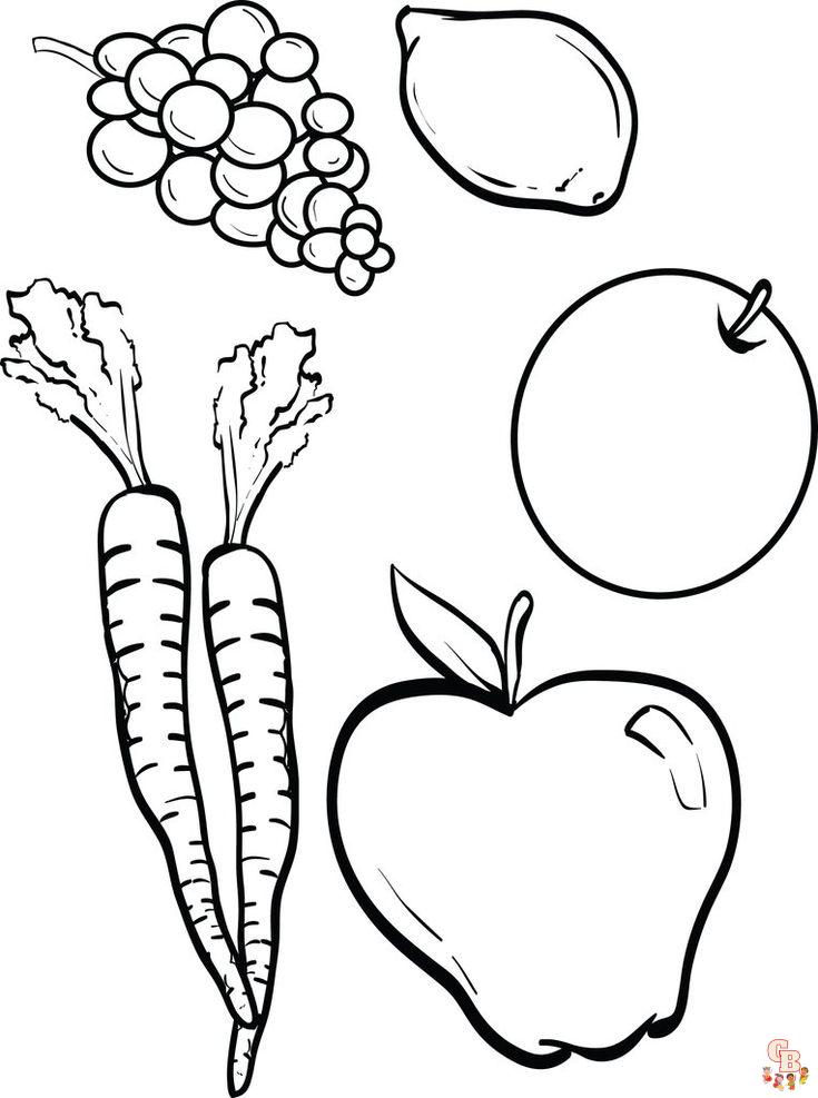 Fruit and Vegetable Coloring Pages 5