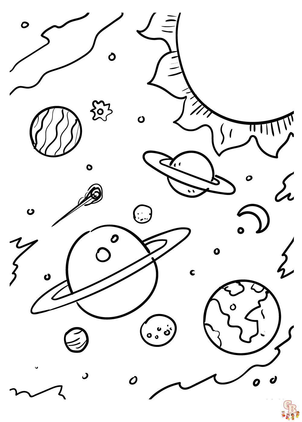 Galaxy Coloring Pages