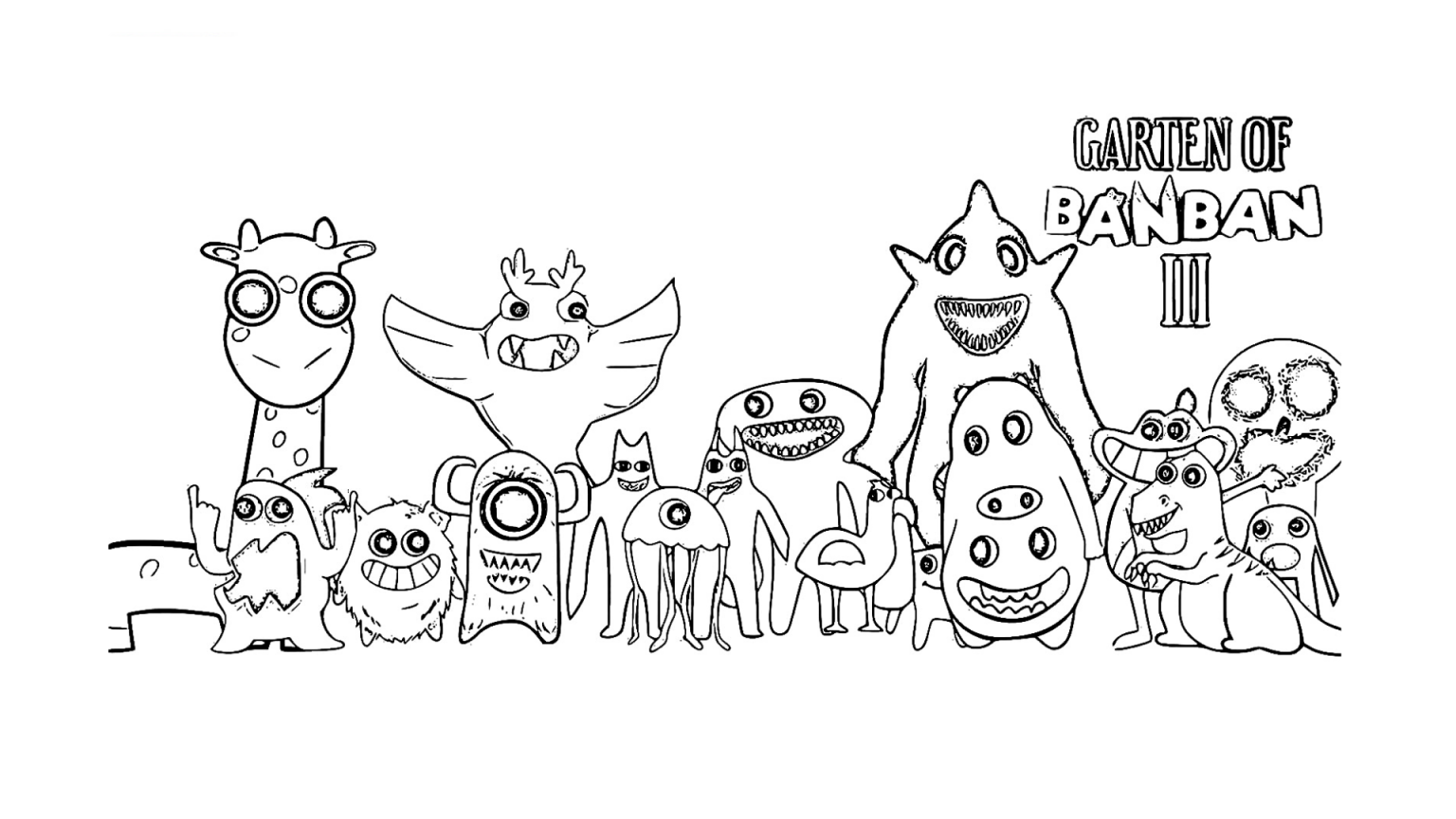 Garten of Banban Coloring Pages Free Printable & Easy to Color