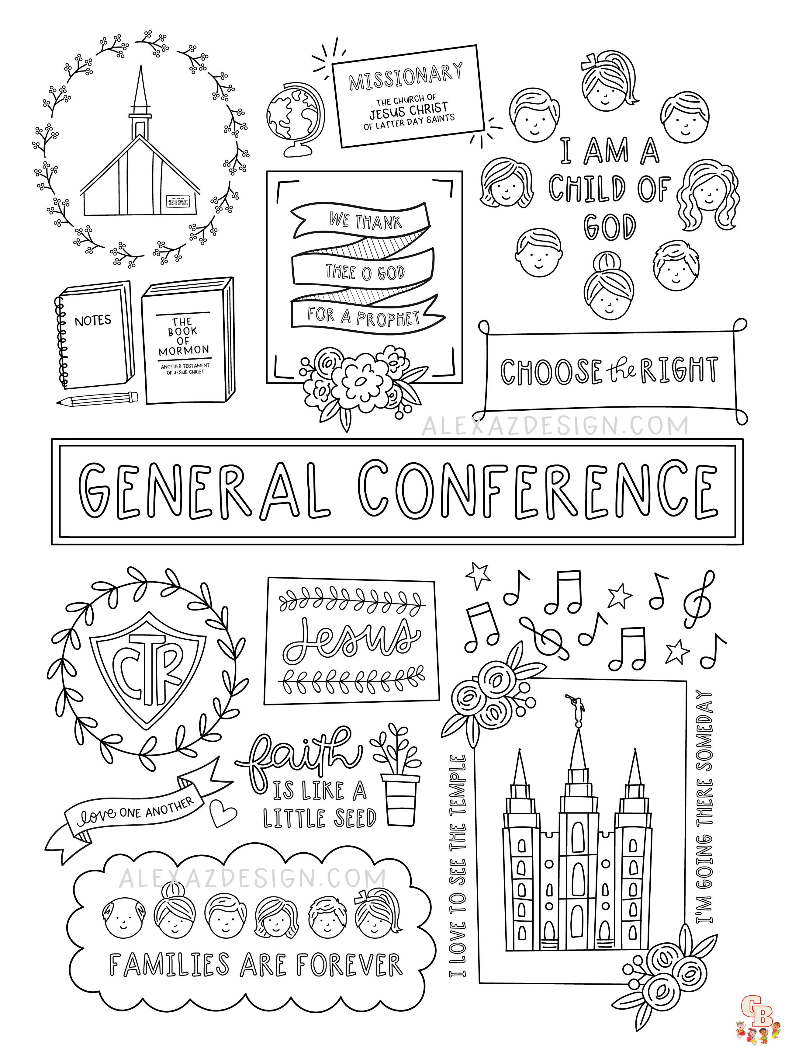 General Conference Coloring Pages 1