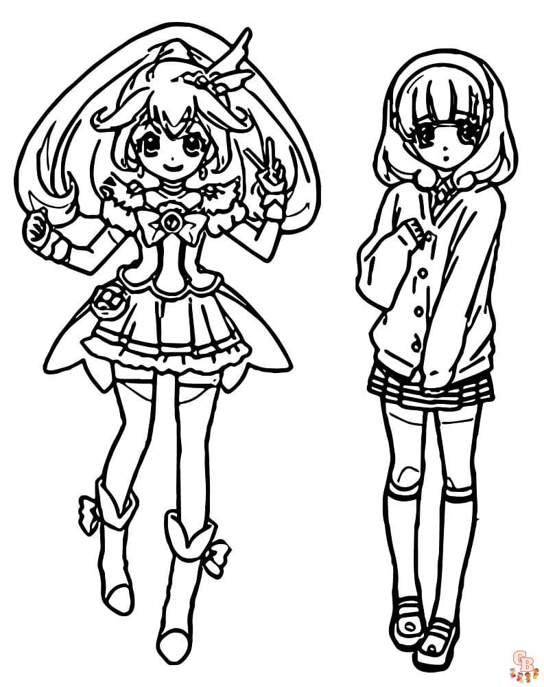 Glitter Force Coloring Pages 11
